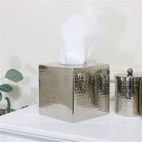 hammered metal tissue box|hammered tissue box holder.